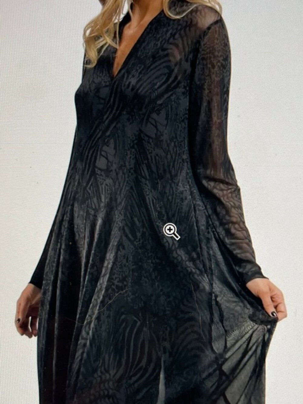 ALEMBIKA Soft Chiffon Cocoon Dress in Pewter: Size 1 (US 6-8); New with Tags!